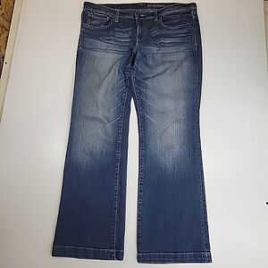 Vtg Gap Jeans Mens 37 Blue Stretch Denim Medium Wash Casual Whiskering Midrise